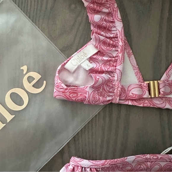 CHLOE GIRLS LOGO-PRINT BIKINI SET - Picture 5 of 7